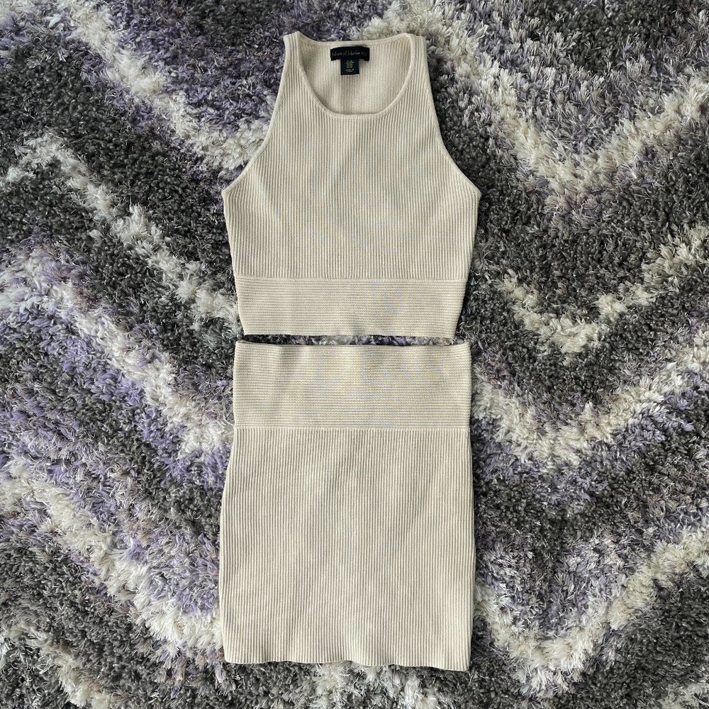 House of Harlow 1960 Ribbed Knit 2 Piece Set Size Medium
